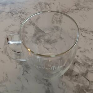 RARE "Pampered Chef" Consultant Exclusive Transparent Glass Mug EUC